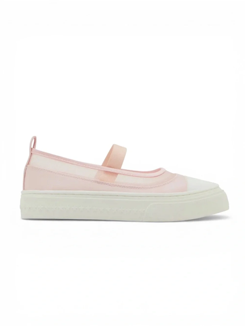Steve Madden Kids Mary Jane Sneakers Pink Size 3 Elastic Strap Mesh